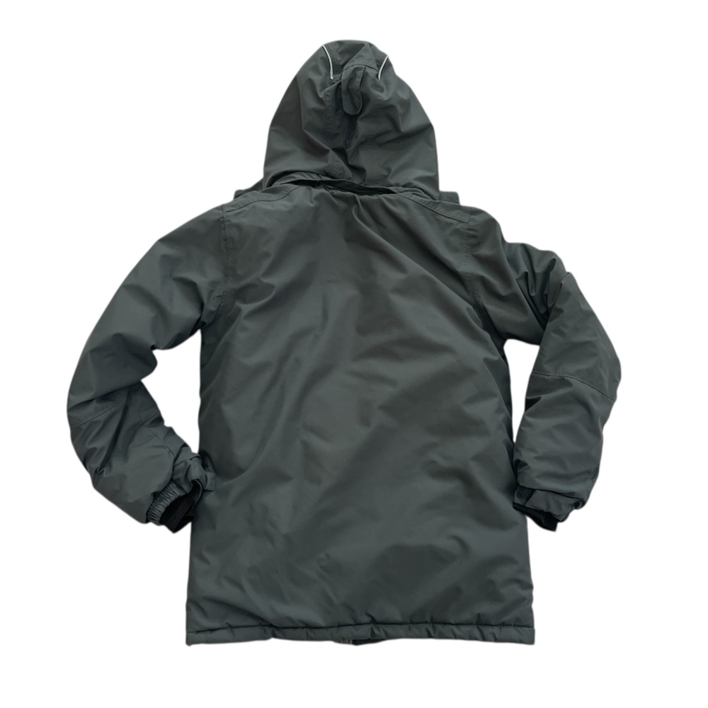 Kamik Dark Gray Puffer Jacket with Red Zippers, Size Youth 14 - Picture 3 of 16